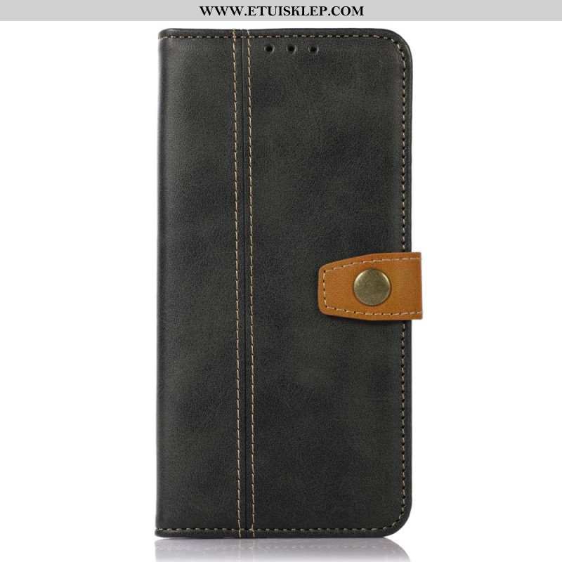 Etui Folio do Xiaomi Redmi Note 12 4G Taśma Tapicerska